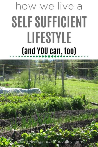 a garden full of food is helpful for self sufficiency