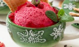 Use and preserve Rhubarb by making ice cream