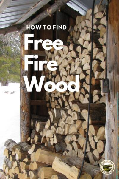 free fire wood stacked in a wood room