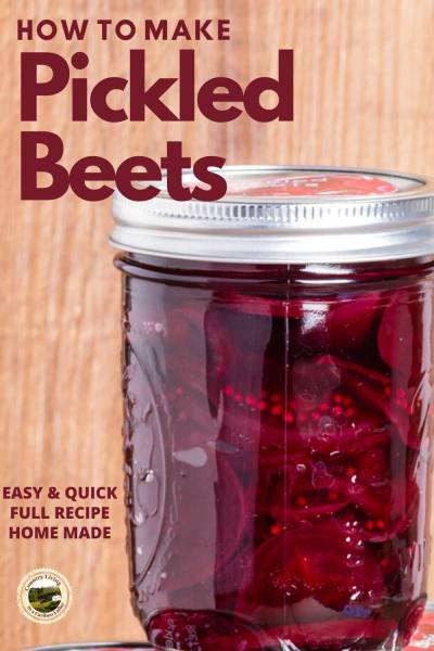 Pickled Beets in a mason jar