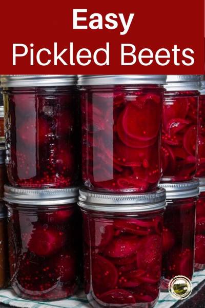 a batch of pickled beets on the counter