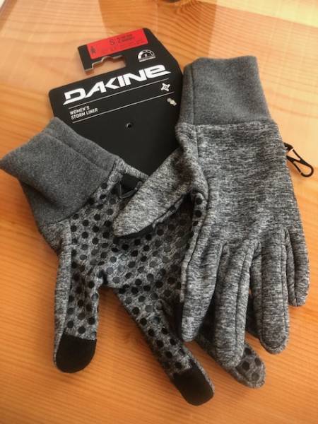 Glove liners on a table