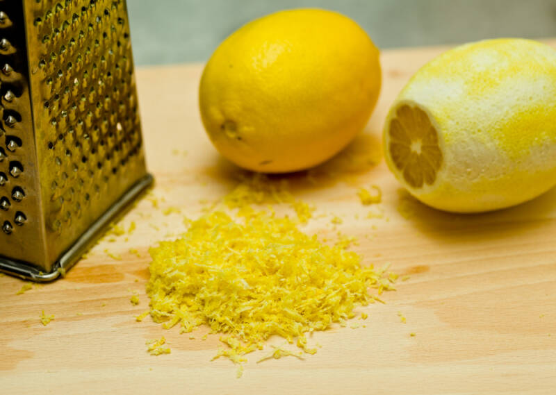 freeze lemon zest by grating and then freezing in a small bag.