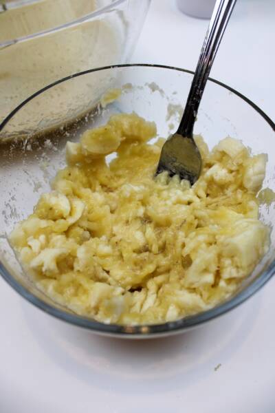 Mashed Bananas to make bread